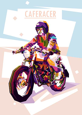 CAFERACER ON WPAP ART