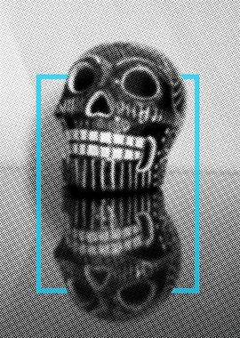 muerte reflejada azul