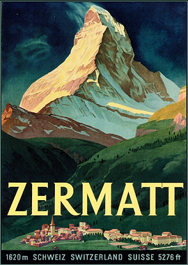 Zermatt Vintage Poster