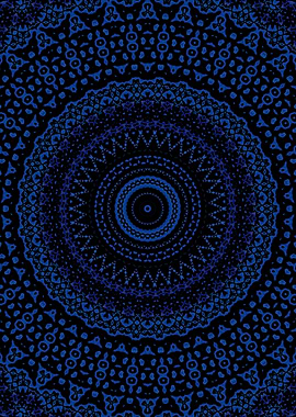 Blue Mandala 9