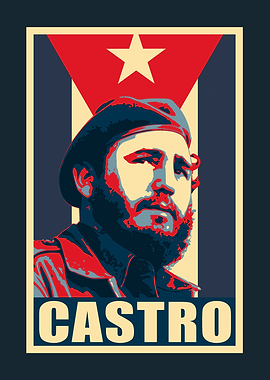 Fidel Castro Cuba Flag