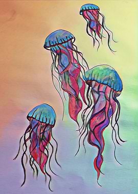 Psychedelic Jelly Fish