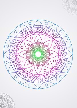 mandalas canvas yoga
