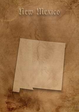 New Mexico Vintage Map