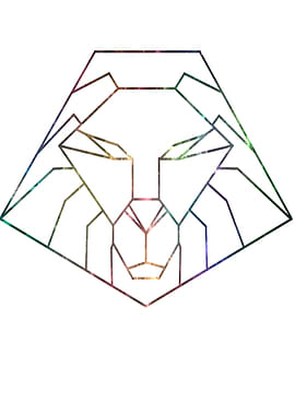 Colorful lion