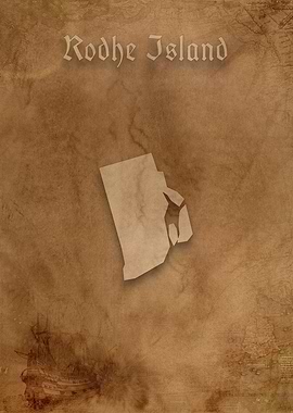 Rodhe Island Vintage Map