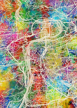 Prague Czech Republic Map