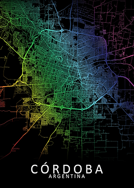 Cordoba Argentina City Map