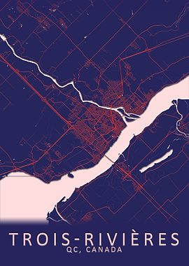 Trois Rivieres Canada Map