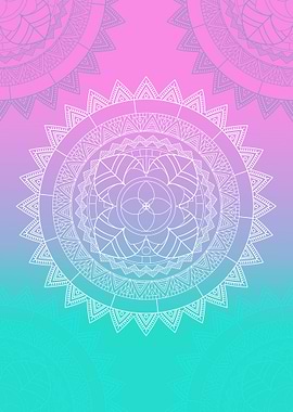 mandala gradient color