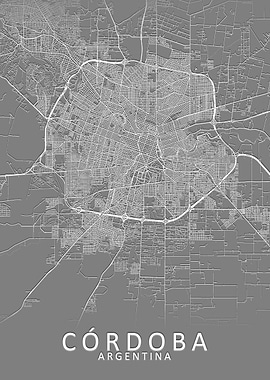 Cordoba Argentina City Map