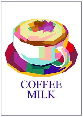 Colorful Coffe Milk