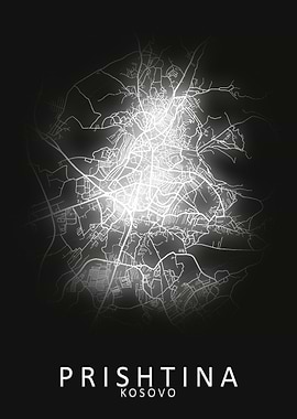 Prishtina Kosovo City Map