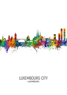 Luxembourg City Skyline