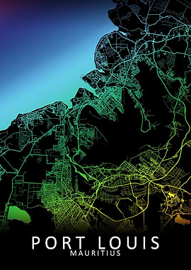 Port Louis Mauritius Map