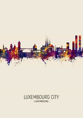 Luxembourg City Skyline