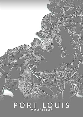 Port Louis Mauritius Map