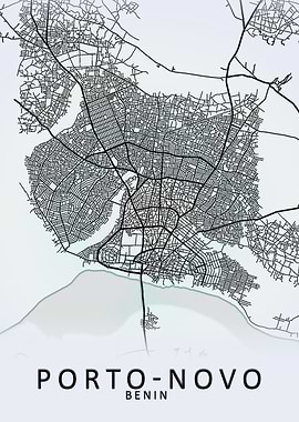 Porto Novo Benin City Map