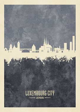 Luxembourg City Skyline