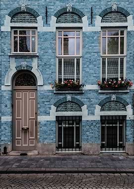 Pretty blue house