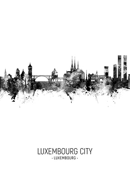 Luxembourg City Skyline