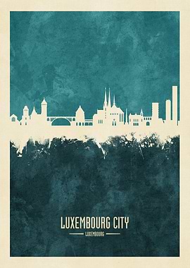 Luxembourg City Skyline