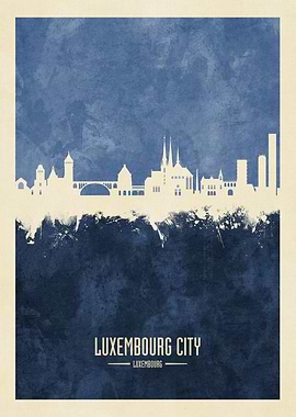 Luxembourg City Skyline