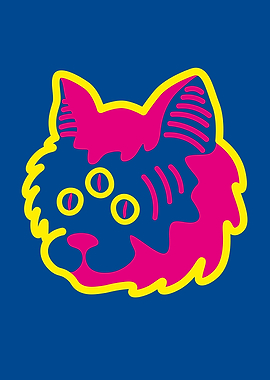 cute acid cat