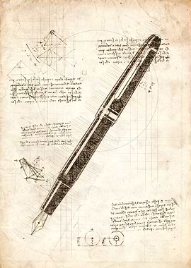 Fountain pen sketch