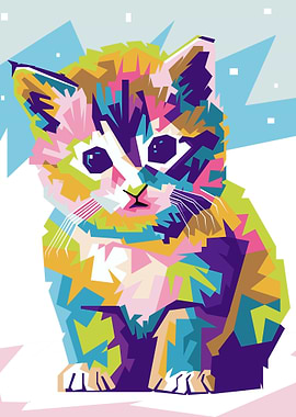 Little Cat Cute PopArt