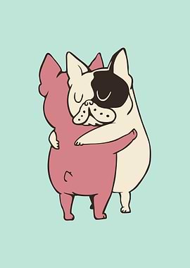 French Bulldog Hugs