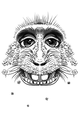 A self-portrait monkey