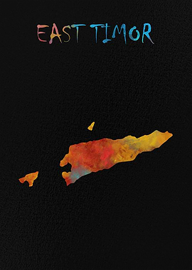 Map of East Timor