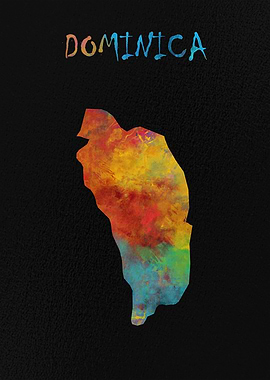 Map of Dominica