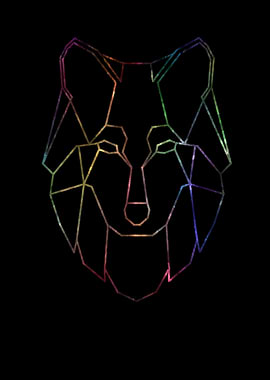 Abstract wolf