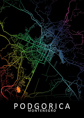 Podgorica Montenegro Map