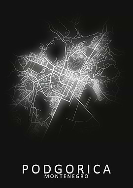 Podgorica Montenegro Map