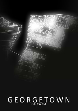 Georgetown Guyana City Map