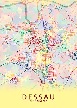 Dessau Germany City Map
