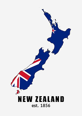 Map of New Zealand