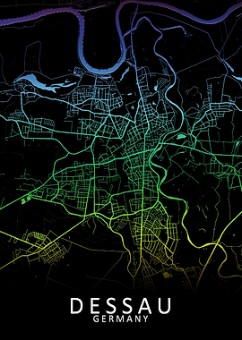 Dessau Germany City Map