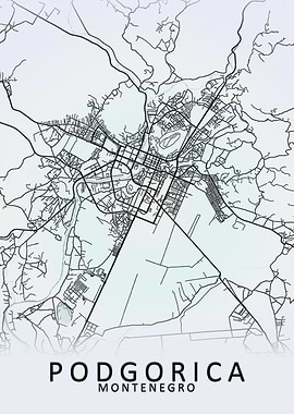 Podgorica Montenegro Map