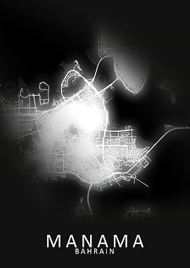 Manama Bahrain City Map