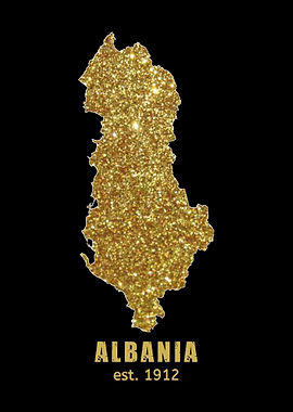 Albania Gold map