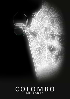 Colombo Sri Lanka City Map