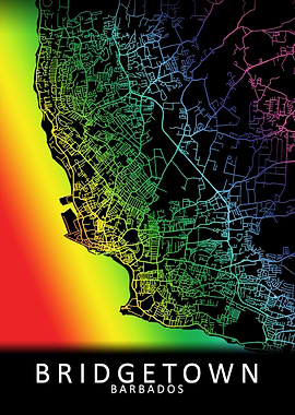 Bridgetown Barbados Map