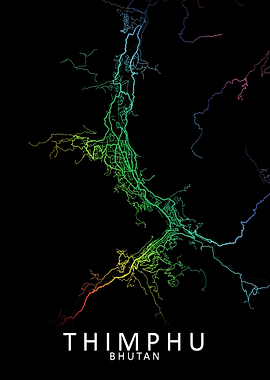 Thimphu Bhutan City Map