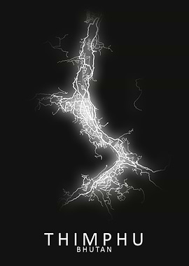 Thimphu Bhutan City Map