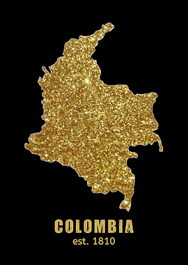 Colombia gold map