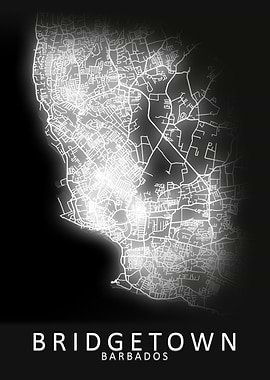 Bridgetown Barbados Map